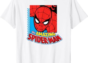 Essentials Mens MARVEL THE AMAZING SPIDER-MAN LOGO PORTRAIT T-Shirt