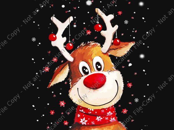 Rudolph red nose santa claus’s reindeer png, rudolph christmas png, reindeer christmas png, reindeer xmas png t shirt design online