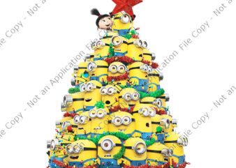 Minions Christmas Tree Png, Minions Tree Xmas Png, Minions Xmas Png