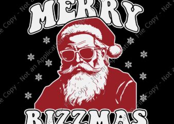 Merry Rizzmas Svg, Christmas Rizz Santa Claus Rizzler Svg, Rizzmas Santa Svg t shirt designs for sale