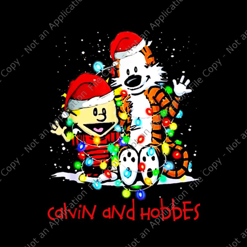 Calvins And Arts Comics Hobbes Merry Christmas Png, Calvins And Hobbes Xmas Png, Hobbes Christmas Png