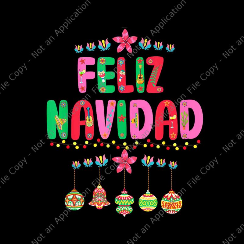 Feliz Navidad Mexican Christmas Png, Feliz Navidad Xmas Lights Png, Feliz Navidad Png