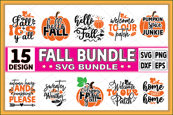 Fall svg, happy fall svg, fall svg bundle, autumn svg bundle, svg designs, png, pumpkin svg, silhouette, cricut,fall svg bundle, fall bundle