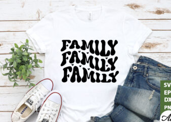 Family SVG t shirt graphic design