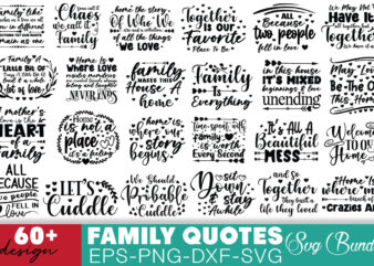 Family Quotes T-shirt Bundle Family Quotes Svg Bundle