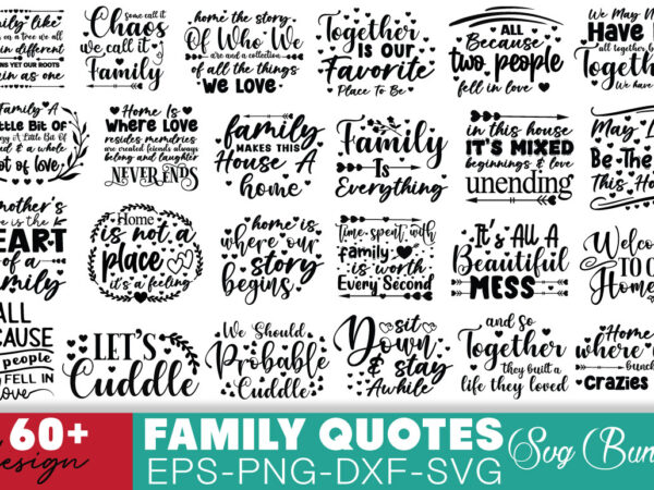 Family quotes t-shirt bundle family quotes svg bundle