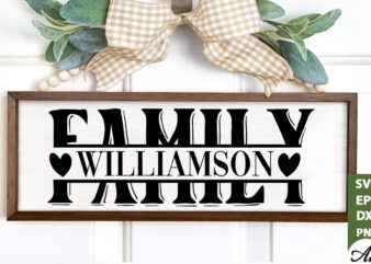 Family williamson SVG t shirt graphic design