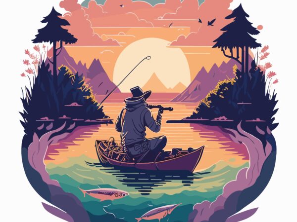 Fisherman tshirt design