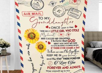 Sunflower Blanket Design Air Mail Letters Gift For Daughter Grandma Quilting JPG Digital