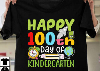 Happy 100th Day Of Kindergarten T-shirt Design