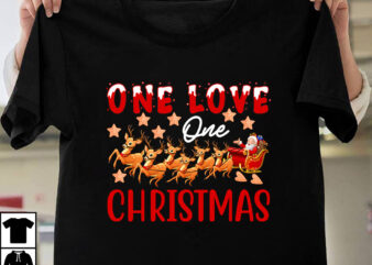 One Love One Christmas Christmas T-shirt Design,Christmas SVG ,Christmas PNG ,CHristmas SUblimation, Christmas T-shirt Design BUndle