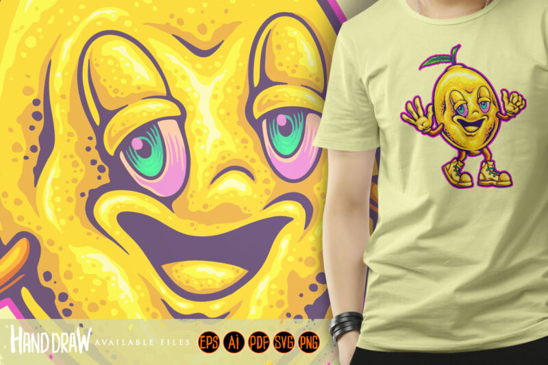 Funky lemon faces citrus giggle