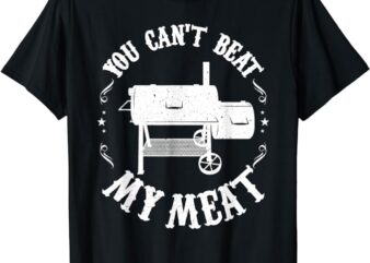 Funny BBQ Pit Reverse Flow Smoker Accessory Dad Grill Gift T-Shirt