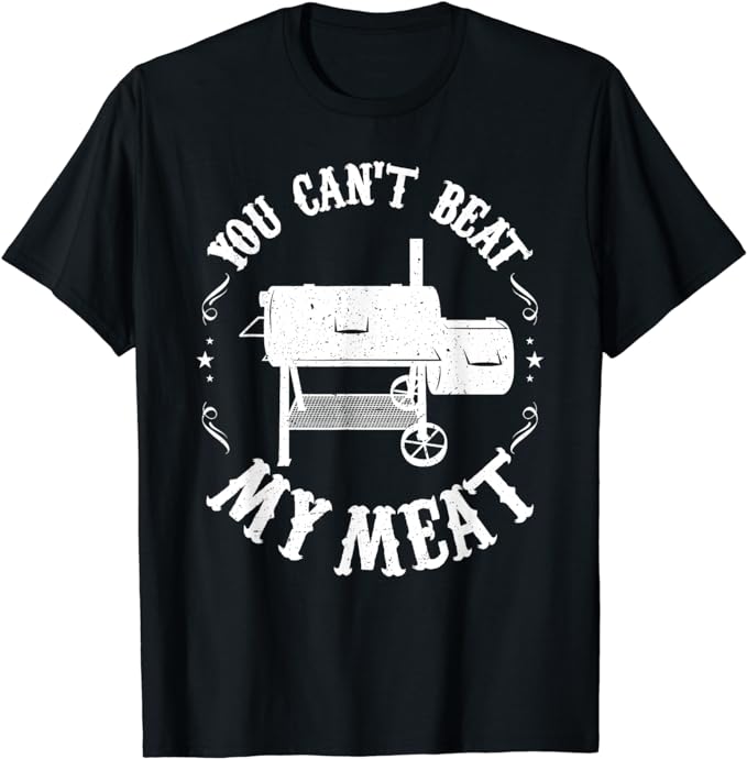 Funny BBQ Pit Reverse Flow Smoker Accessory Dad Grill Gift T-Shirt