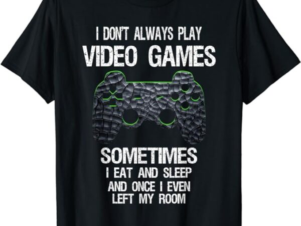 Funny gamer video games boys teens t-shirt – classic fit, black, cotton blend