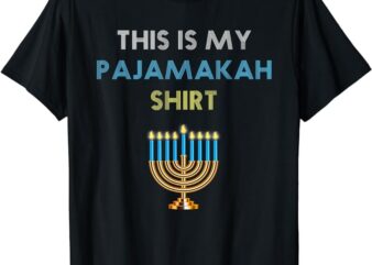 Funny Hanukkah Pajama Shirt – This is My Pajamakah Gift Tee
