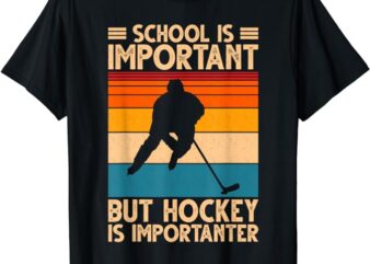 Funny Hockey Art For Boys Men Women Youth Kids Ice Hockey T-Shirt