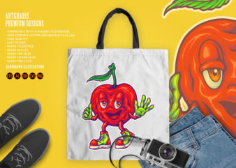 Funny fruit fiesta cherry strain delight t shirt graphic design