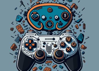 Joystick Gamer tshirt Design