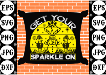 Get your sparkle on t shirt design template