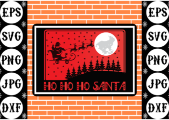 HO HO HO Santa graphic t shirt