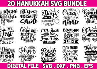 Hanukkah Svg Bundle, Funny Hanukkah Svg, Chanukkah Svg, Happy Hanukkah Shirt Svg, Dreidel Png, Cricut Cut File, Commercial Use graphic t shirt