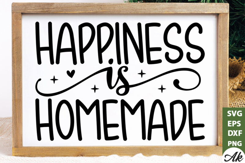 Happiness Is homemade SVG