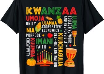 Happy Kwanzaa Seven Principles Of Kwanzaa Men Women Kids T-Shirt