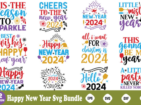 Happy new year svg bundle new year happy new year svg bundle, heather roberts art, cricut cut files, instant download, sublimation files, s graphic t shirt