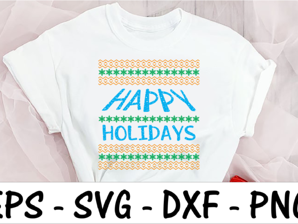 Happy holidays graphic t shirt