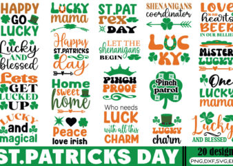 Happy St.Patricks Day T-shirt Happy St.Patricks Day Svg Bundil