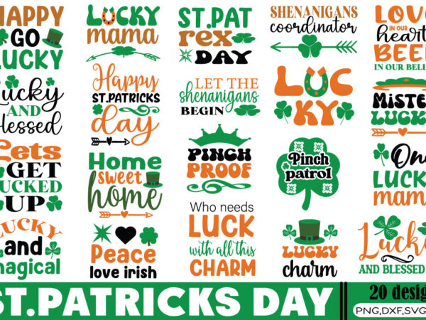 Happy st.patricks day t-shirt happy st.patricks day svg bundil