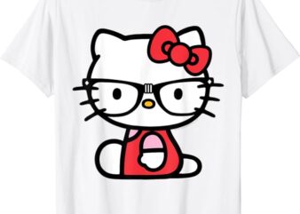 Hello Kitty Nerd Glasses Tee Shirt T-Shirt
