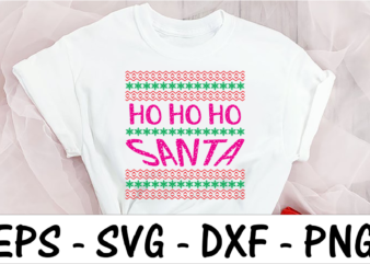 Ho ho ho Santa graphic t shirt