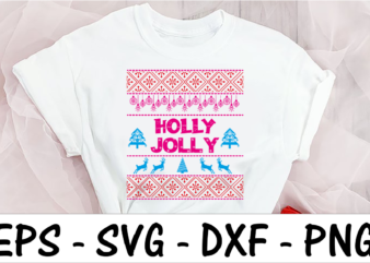 Holly jolly graphic t shirt