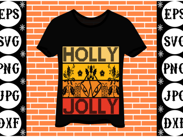 Holly jolly graphic t shirt