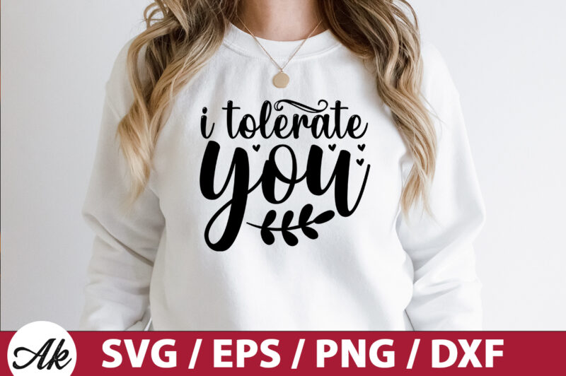 I tolerate you SVG