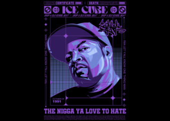 Ice Cube Death Certificate t shirt design for sale