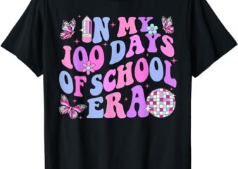 In My 100 Days of School Era Retro Disco 100th Day of School T-Shirt
