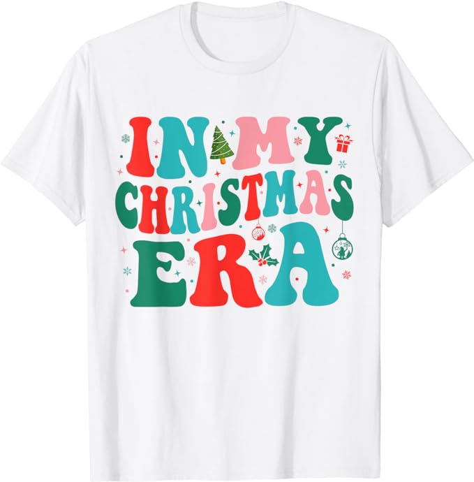 In My Christmas Era Cute Groovy Christmas Holiday Xmas T-Shirt