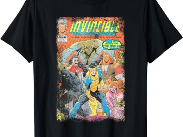 Invincible distressed cover – homage t-shirt