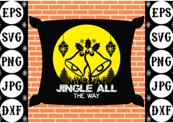 Jingle all the way vector clipart