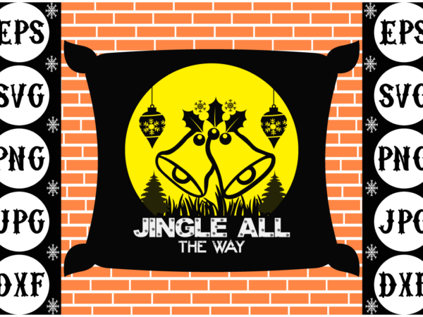 Jingle all the way vector clipart