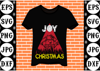 Joy Christmas vector clipart