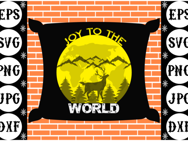 Joy to the world vector clipart