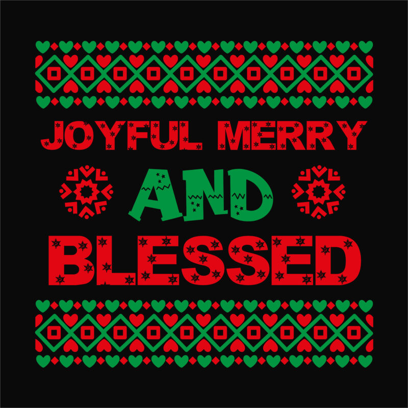 Joyful merry and blessed