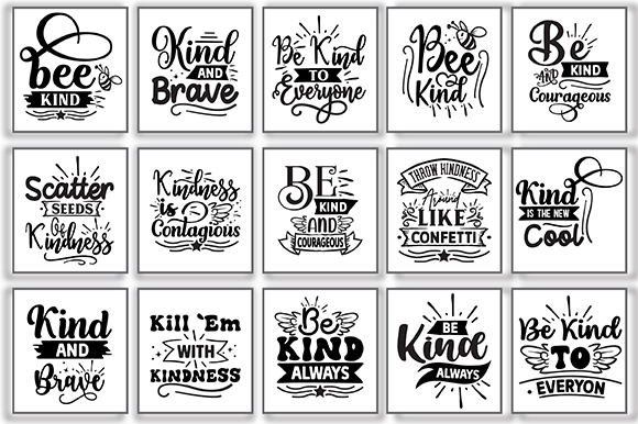 Kindness SVG Bundle, Be Kind SVG, Motivational SVG, Choose Kindness Svg, Positive Quote Svg, Svg Files for Cricut, Popular Svg Png, Kind Svg