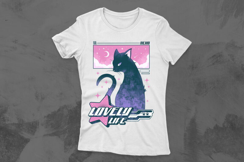 Y2k cat t shirt designs bundle, Japanese y2k graphic tshirt
