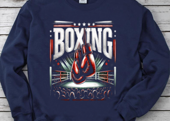 Retro Love Red Boxing Gloves Gifts Boxer Gift T-Shirt
