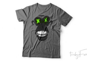 Monkey| T-shirt design for sale